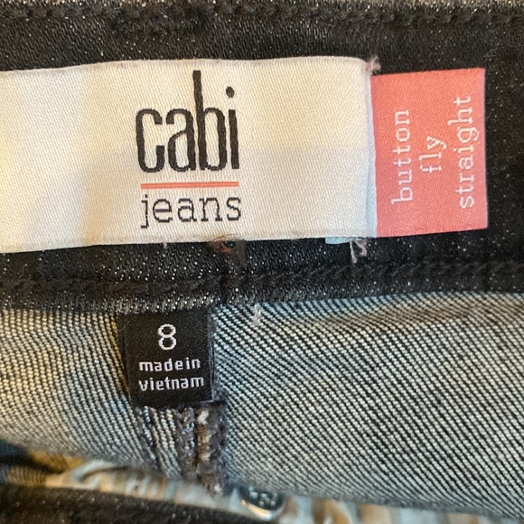 Cabi 4149 Button Fly Straight Jeans Fall 2021 Size 8 EUC - Picture 8 of 10
